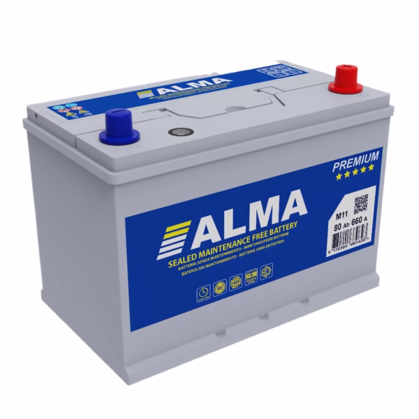 Batterie Alma Premium M11D - 80Ah,12V, 660A – Puissance et Fiabilité pour une Performance Maximale
