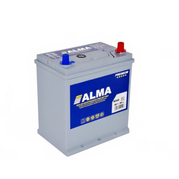 Batterie Alma Premium NS40 - 40Ah,12V, 360A – Compacte, Puissante et Fiable